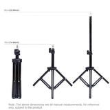 Live Broadcast Dual Phone Bracket With 70Cm Tripod & 6.2 Inch 16Cm Led Ring Light Kit
