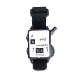 Black Portable Golf Watch With Manual Counter