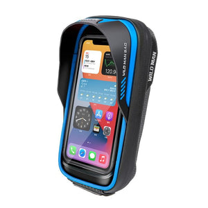 Waterproof 0.5L Touch Screen Bike Handlebar Bag - Red