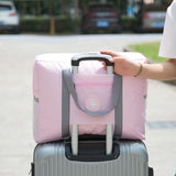 Folding Travel Bag With Trolley Case For Luggage