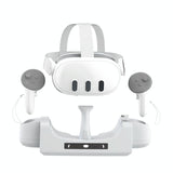 Gray Wall Mount For Meta Quest 3 Vr Helmet Charging