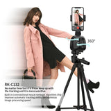 Smart 360 Degree Live Video Recording Desktop Stabilizer