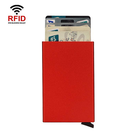 Metal Rfid Card Holder Wallet - Compact Design