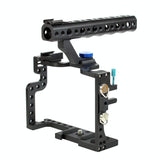 Panasonic Lumix Gh3 / Gh4 Video Cage Stabilizer With Metal Handle Black