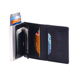 Crazy Horse Rfid Blocking Card Holder - Pu Leather