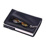 Crazy Horse Rfid Blocking Card Holder - Pu Leather