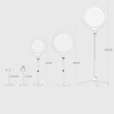 26Cm Live Broadcast Beauty Light Bracket With Cooling Bracket - Medium Version Black