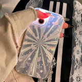 Double Layer Acrylic Tpu Shockproof Phone Case With Fireworks Butterfly Pattern And Star Butterfly Design For Iphone 15