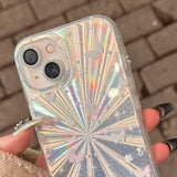 Double Layer Acrylic Tpu Shockproof Phone Case With Fireworks Butterfly Pattern And Star Butterfly Design For Iphone 15