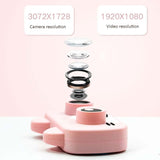 2.0 Hd Screen Wifi Children'S Digital Camera With 12Mp Cartoon Design And Fun Photography - 2 Screen Wifi Cartoon Design Fun Photography