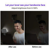 Rechargeable Clip-On Selfie Light With 66 Leds - 3 Modes For Phone Laptop Tablet - Black