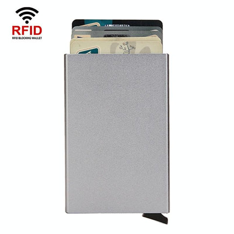 Metal Rfid Card Holder Wallet - Compact Design