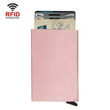 Metal Rfid Card Holder Wallet - Compact Design