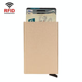 Metal Rfid Card Holder Wallet - Compact Design