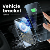 15W Fast Car Vent Wireless Charger With Intelligent Induction