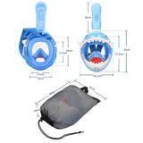 Full Dry Cartoon Kids Diving Mask For Snorkeling
