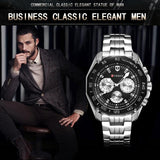 Waterproof Quartz Watch For Men - Casual Business Style