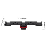 Triple Cold Shoe Bracket Mount - Black