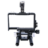 Sony A6000 / A6300 / A6400 / A6500 Camera Cage Stabilizer With Handle - Black