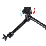 Adjustable Magic Arm With Phone Clamp & Large Claws - 11 Inch Black