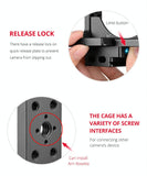 Video Camera Cage Stabilizer With Handle For Nikon Z6 / Z7 - Black