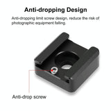 Aluminum Cold Shoe Mount For Microphone Or Flash Light - Black