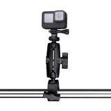 Adjustable 360 Degree Action Camera Clamp Holder - Extended Version