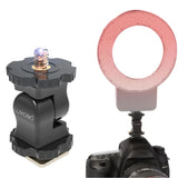 Universal Hot Shoe Damping Ball-Head Camera Bracket - Black