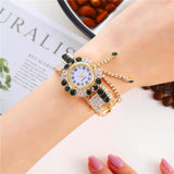 Diamond Pendant Quartz Bracelet Watch for Women - Wild and Unique - Pink
