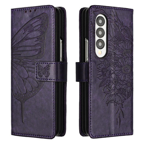 Butterfly Embossed Leather Phone Case