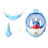 Full Dry Cartoon Kids Diving Mask For Snorkeling