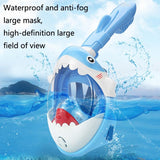 Full Dry Cartoon Kids Diving Mask For Snorkeling