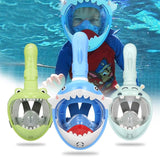 Full Dry Cartoon Kids Diving Mask For Snorkeling