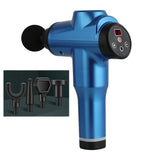 Portable Fascia Massage Gun For Muscle Relaxation - 12 Gears Blue