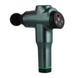 Portable Fascia Massage Gun For Muscle Relaxation - 12 Gears Green