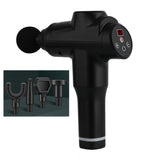 Portable Fascia Massage Gun For Muscle Relaxation - 12 Gears Black