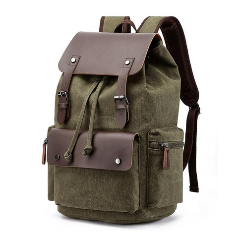 Student Canvas Backpack - Compact And Stylish