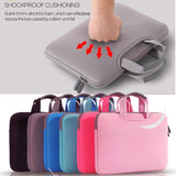 Portable Air Permeable Handheld Sleeve For Macbook Air / Pro And Laptops - 38X27.5X3.5Cm 15.4 Inch