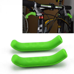 A Pair Of Universal Bike Brake Silicone Covers - Green