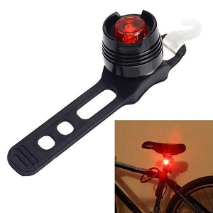 Waterproof Led Bicycle Safety Lights - Red Light White Case
