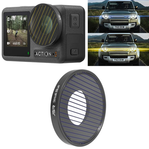 Enhanced Streak Drawing Lens Filter For Dji Action 3