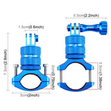 Universal Bike Handlebar Mount For Action Cameras - 360 Degree Rotation