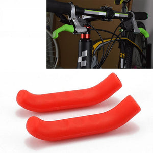 A Pair Of Universal Bike Brake Silicone Covers - Red
