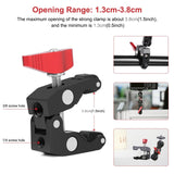 Versatile Magic Arm Clamp For Mounting - Red