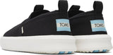 TOMS Mens Canvas Slip On Shoes Casual Sneakers Breathable Espadrilles - Black - US 10