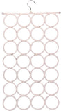 1x 28 Hole Scarf Hanger Holder Storage Tie Belt Scarf Organiser Space Saver