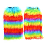 6 Pairs Fluffy Leg Warmers Rainbow Gay Pride LGBTQ Bulk In Australia - Darrahopens