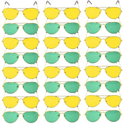 Green and Yellow Aviator Party Glasses – Fun Novelty Set Australia Day