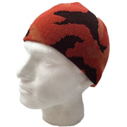 CAMO BEANIE Hat Winter Ski Army Military Camouflage Hunter Hunting Cap Warm - Orange Camouflage (Camo)