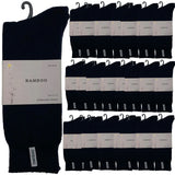 24 Pairs PREMIUM BAMBOO SOCKS Mens Heavy Duty Thick Work Socks BULK Cushion - Navy Blue In Australia - Darrahopens